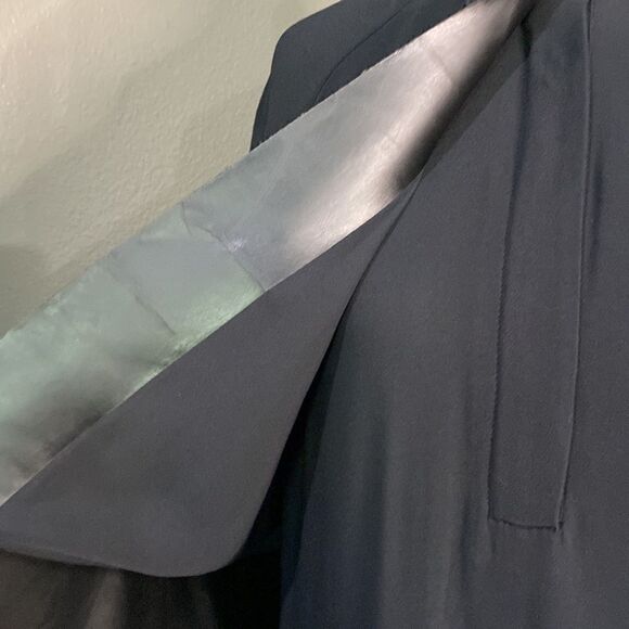 ALEXANDER WANG SHOULDER FLAP DRESS IN BLACK VISCOSE Short Sleeve Mini Length - Picture 13 of 15